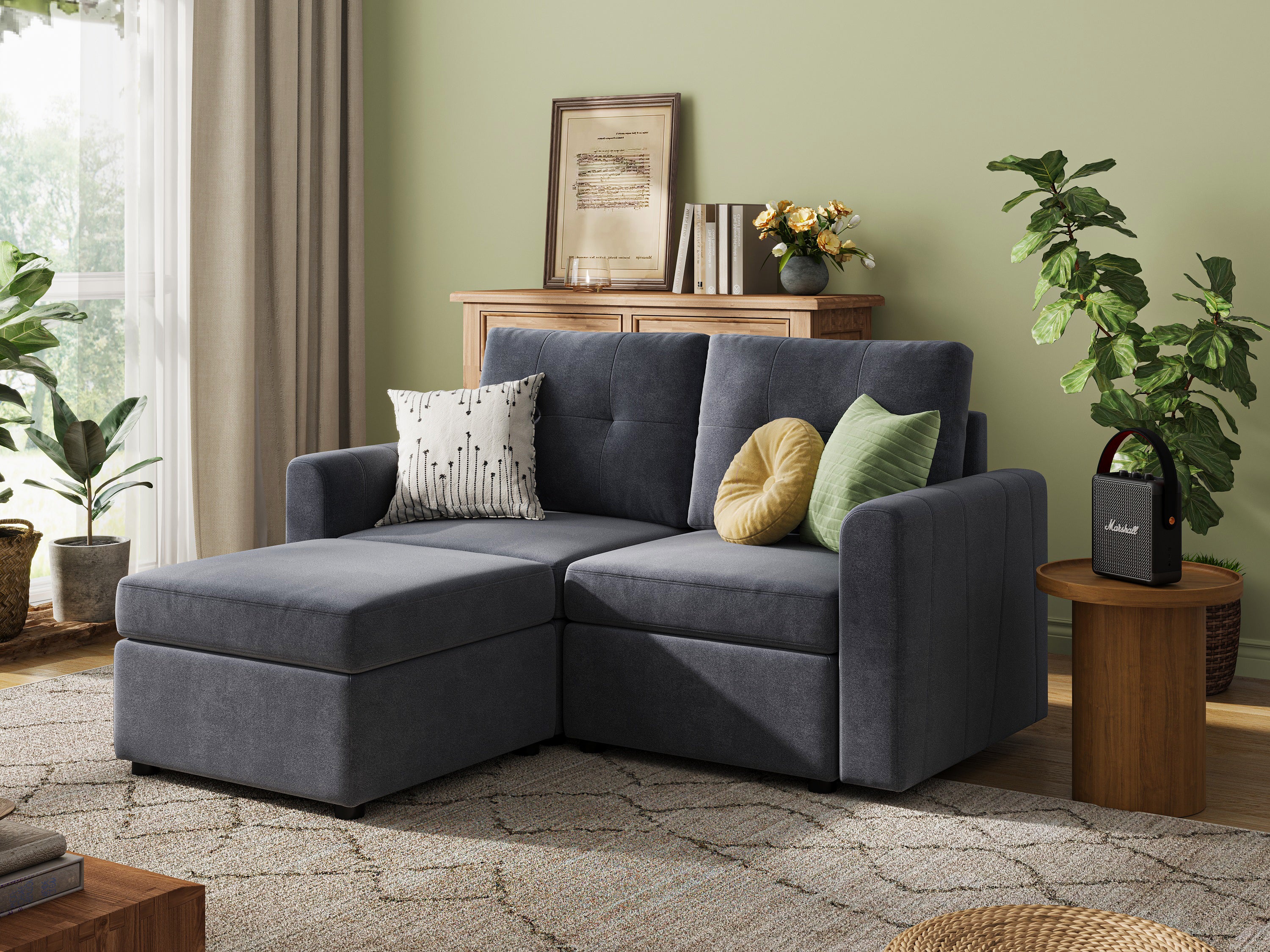 RUBIK III 2 Seats with Ottoman - Image 8