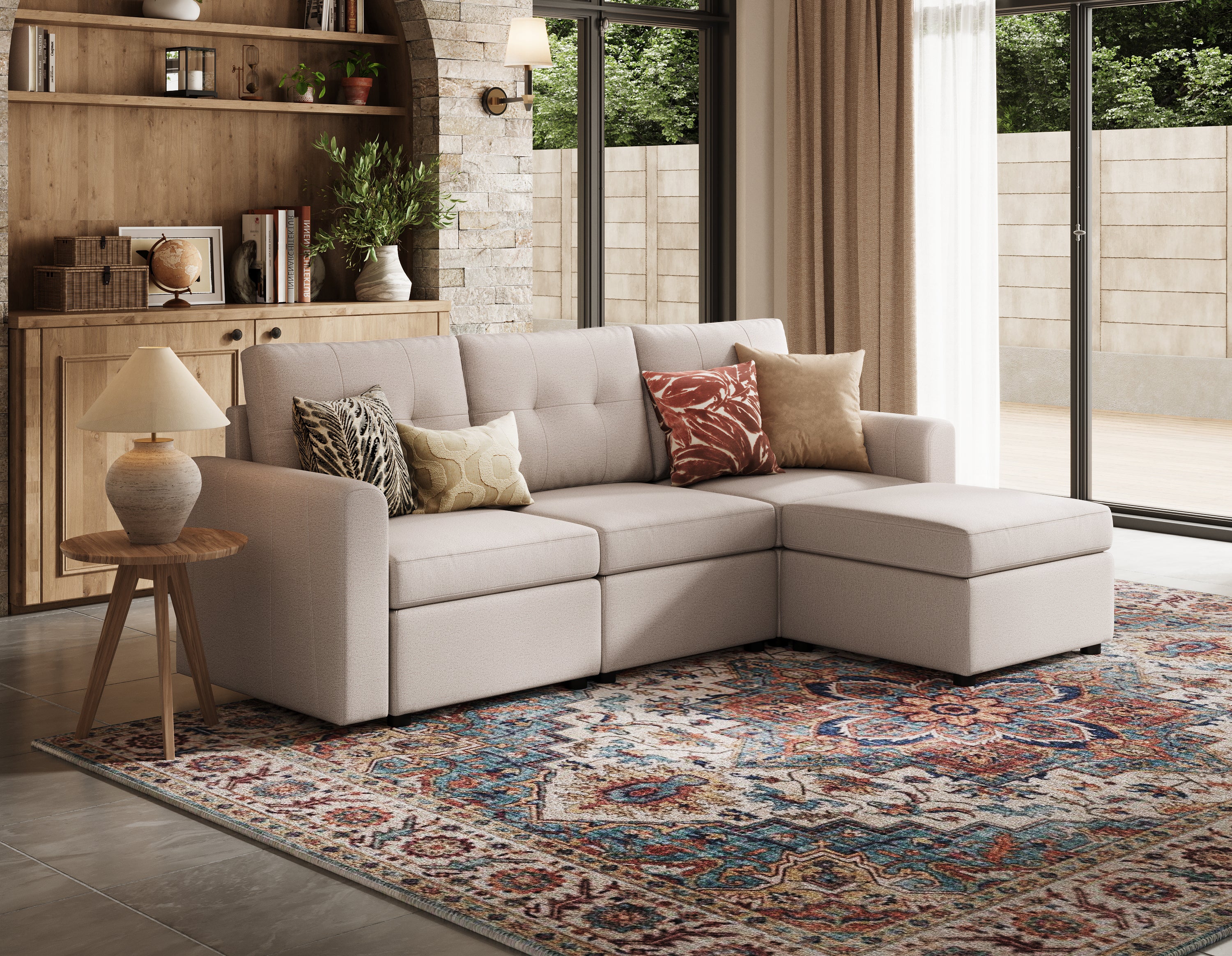 RUBIK III 3 Seats with Ottoman - Image 12