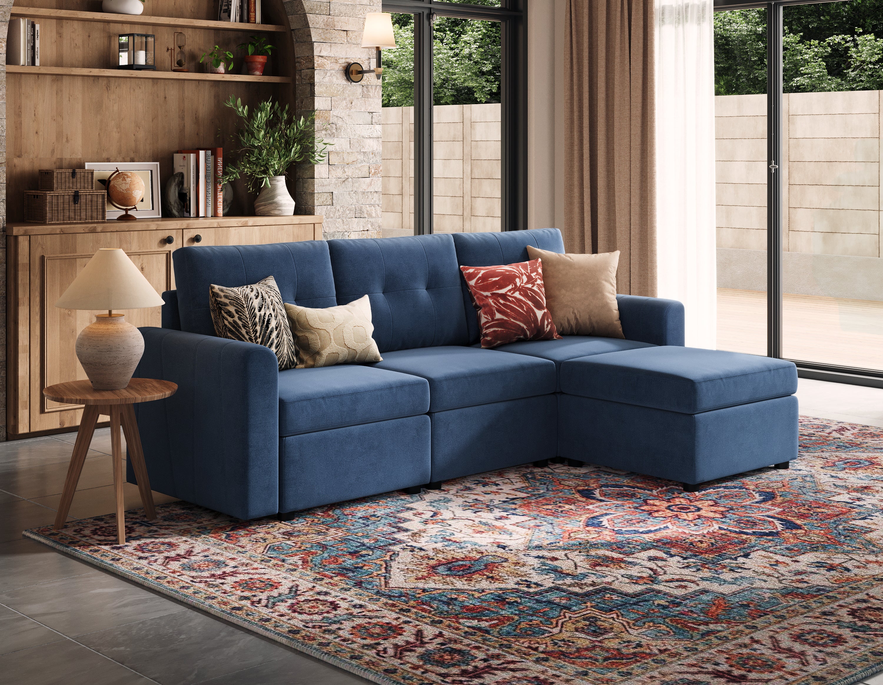 RUBIK III 3 Seats with Ottoman - Image 15