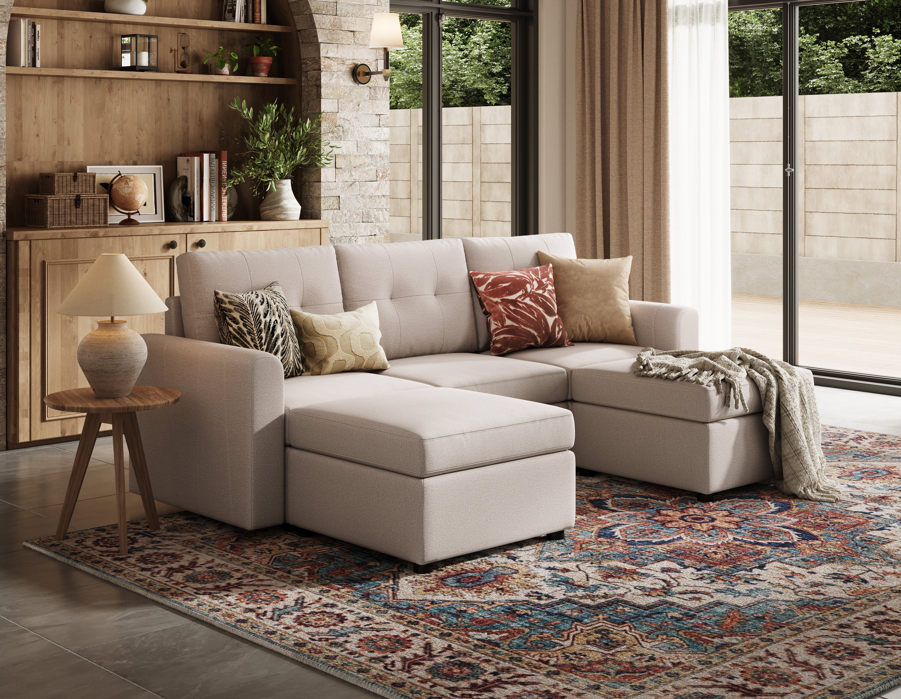 RUBIK III 3 Seats with 2 Ottomans - Image 14