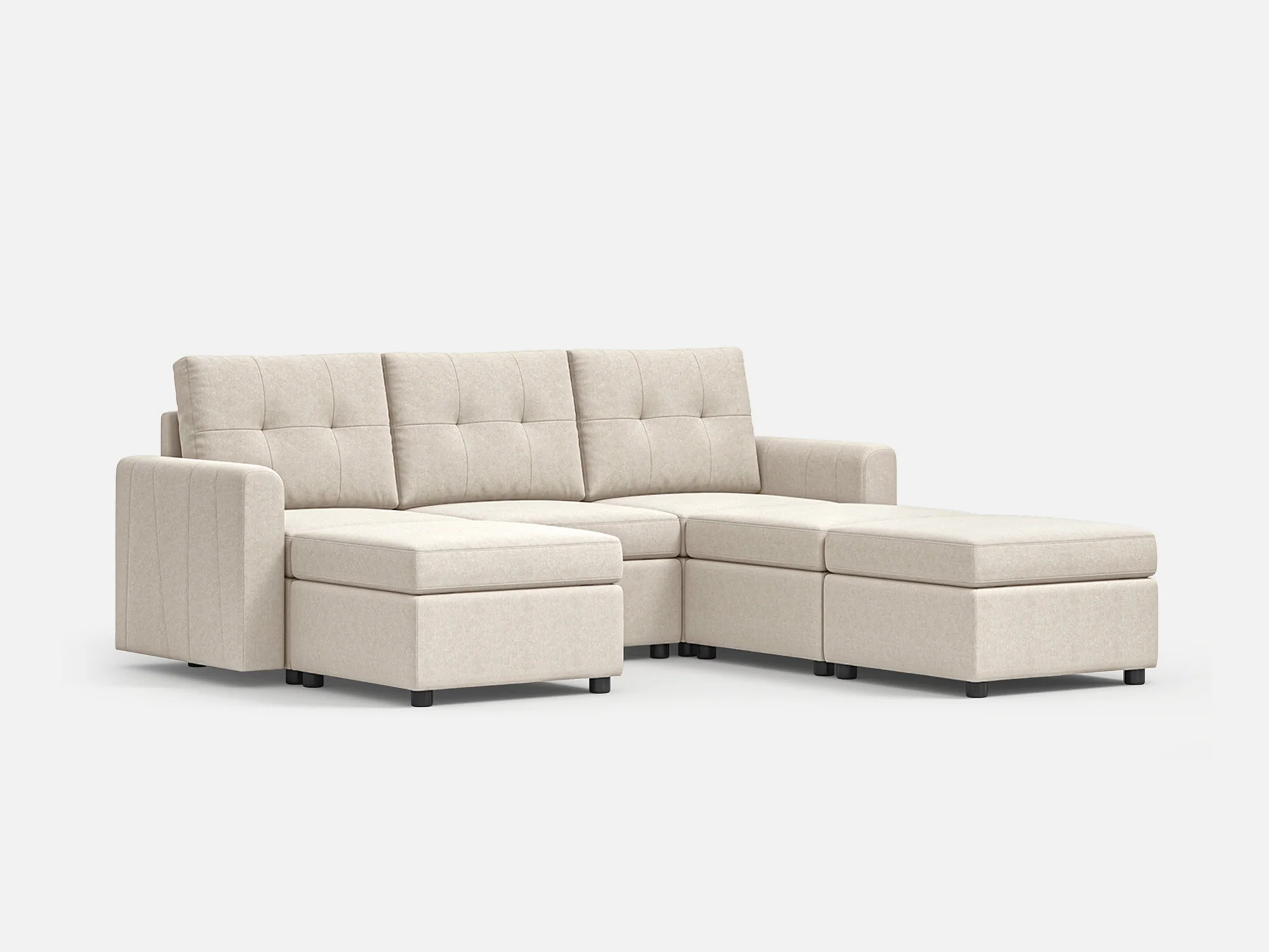 RUBIK III 3 Seats with 3 Ottomans - Image 22