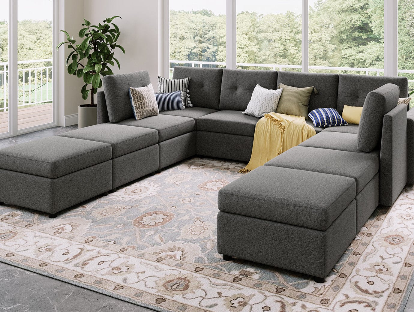 RUBIK III  6 Seats with 4 Ottomans - Image 14