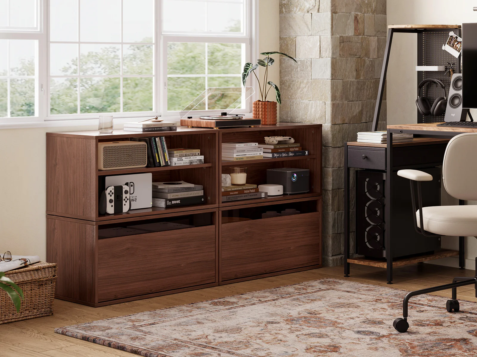 CABIK I 2 Open & 2 Single-Drawer Cabinet - Image 3