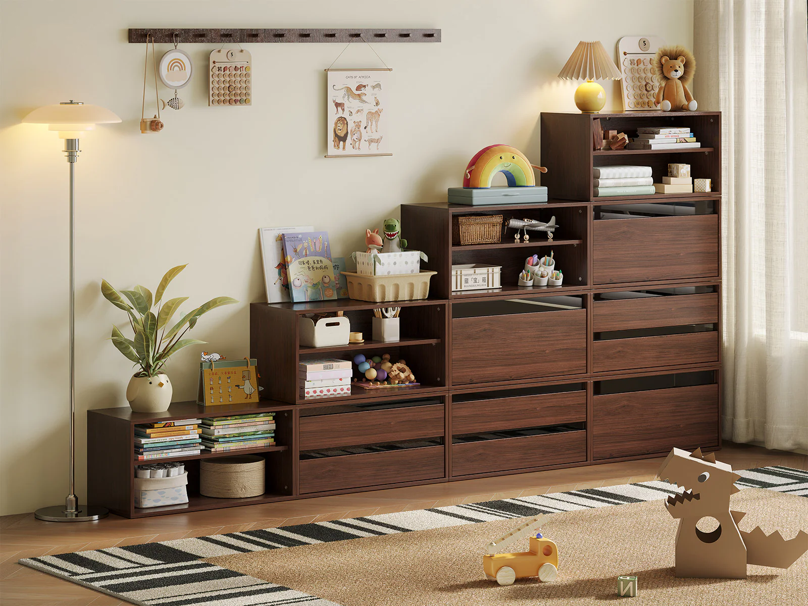 CABIK I 4 Open & 3 Single-Drawer & 3 Double-Drawer Cabinet - Image 2