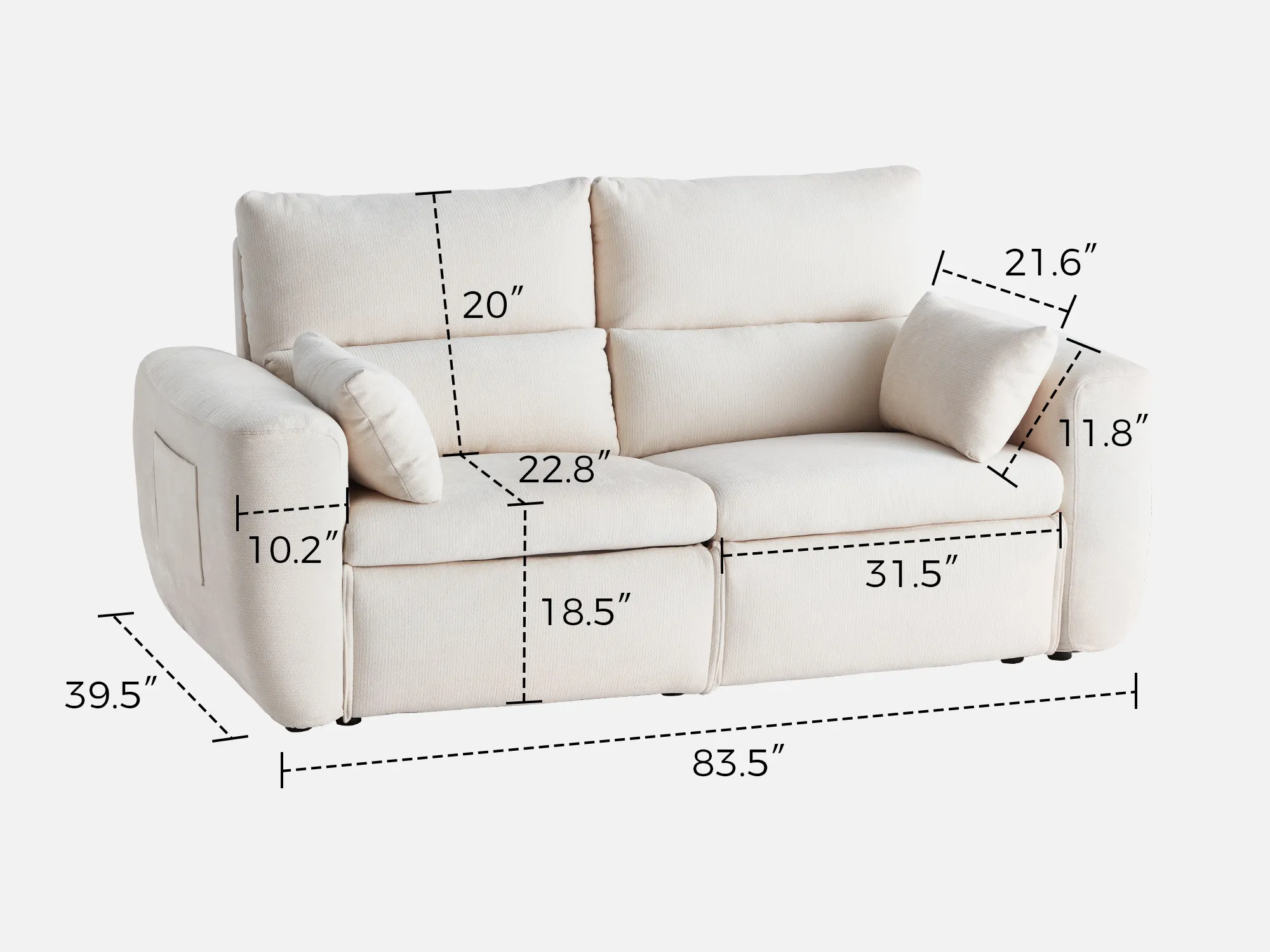 DRIFT 2-Seat Power Reclining Modular Couch - Image 25