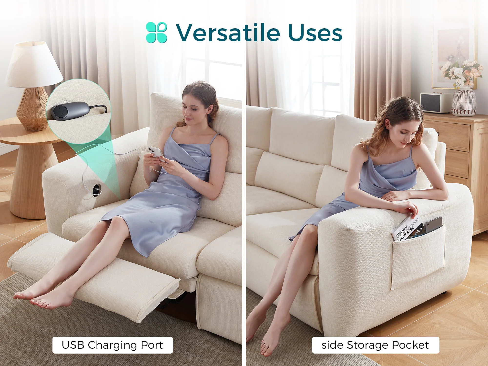 DRIFT 2-Seat Power Reclining Modular Couch - Image 11