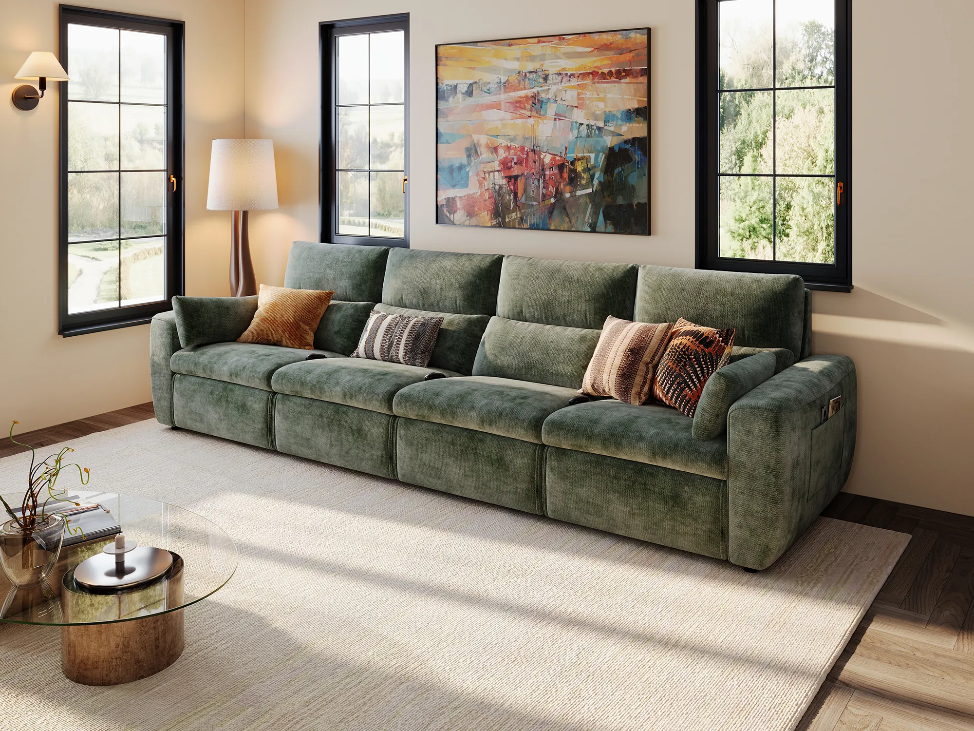 DRIFT 4-Seat Power Reclining Modular Couch - Image 23
