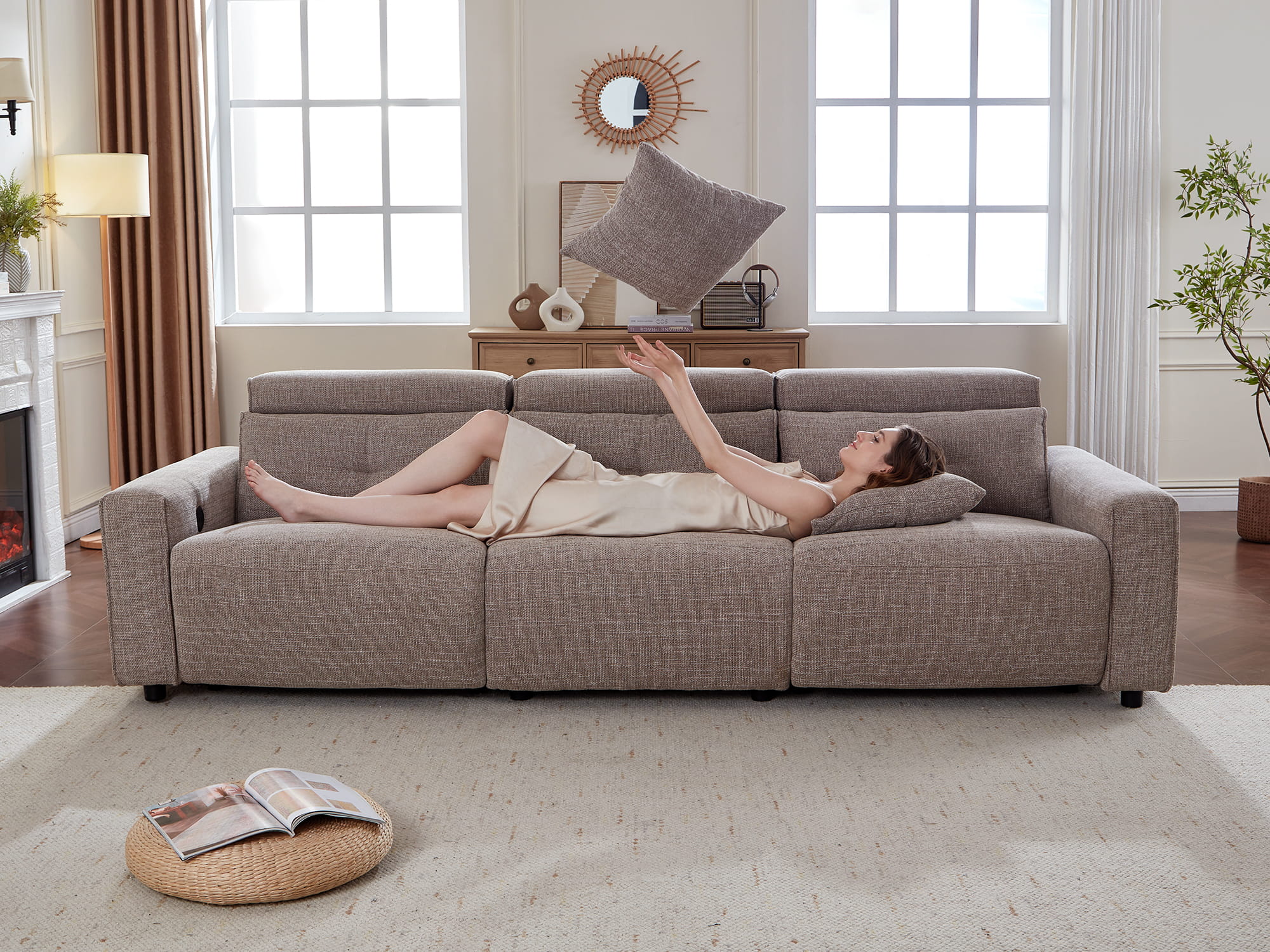 FLOAT 2-Seat Power Reclining Modular Couch - Image 10