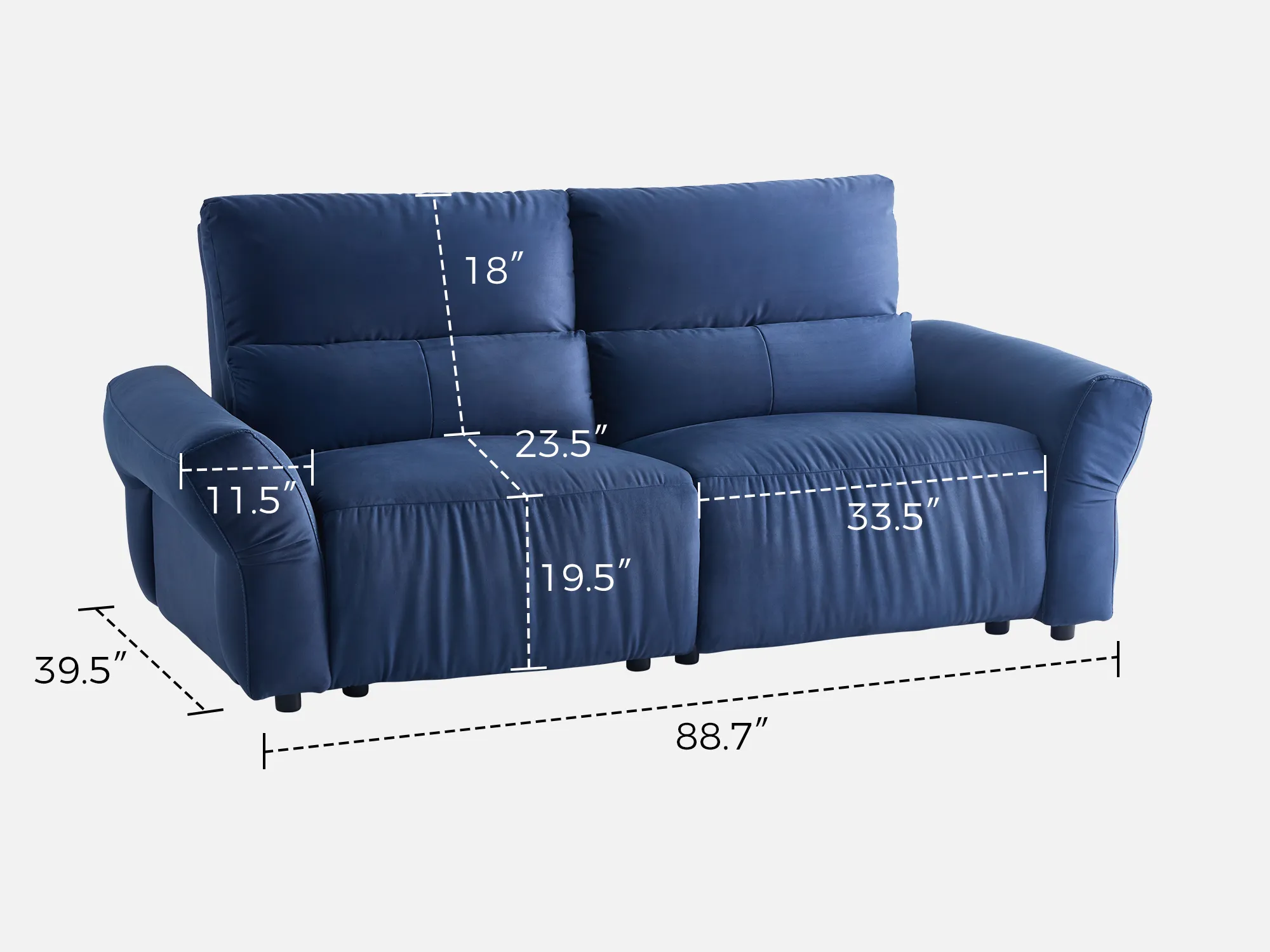 HAVEN 2-Seat Power Reclining Modular Couch - Image 24
