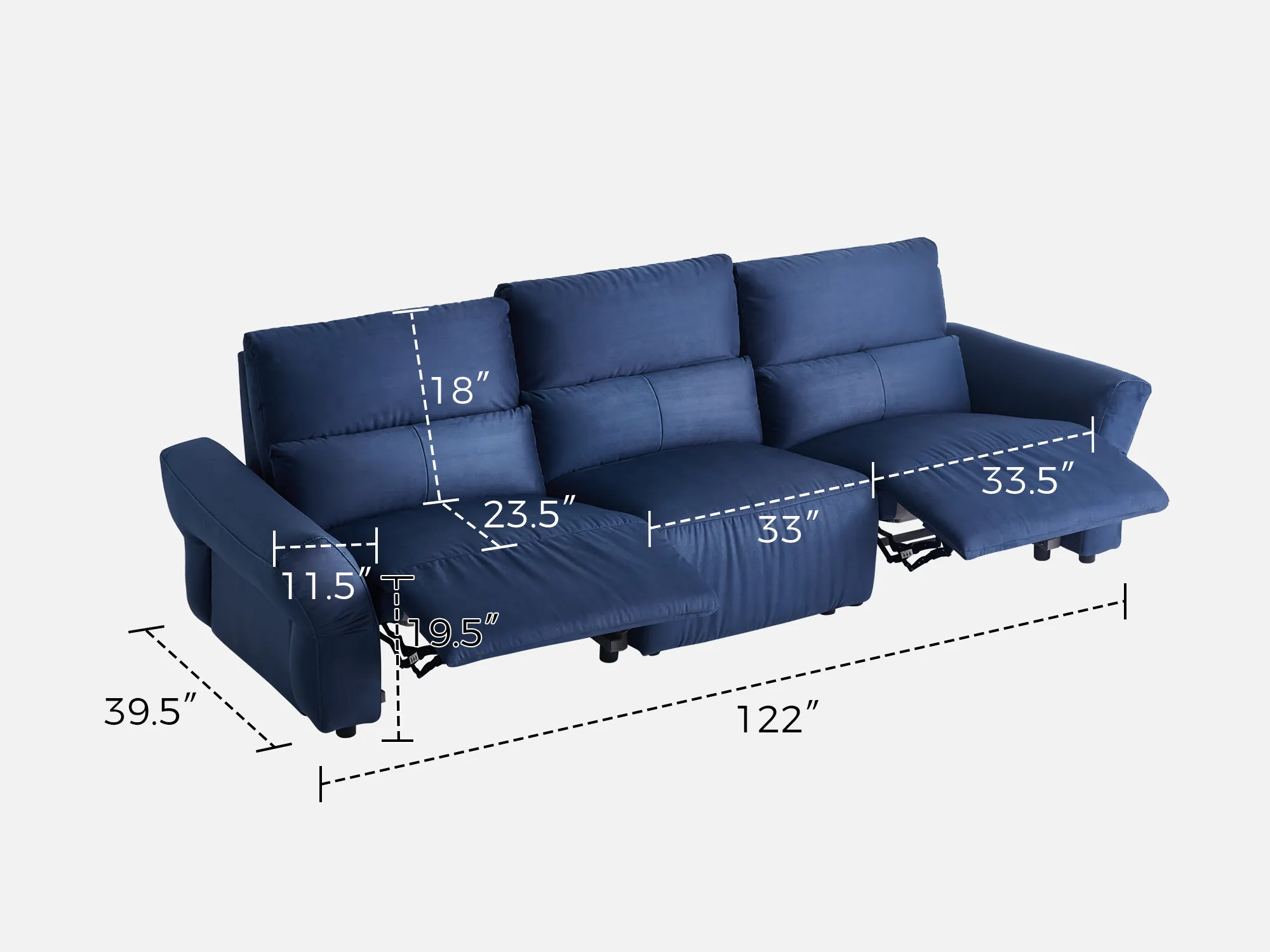 HAVEN 3-Seat Power Reclining Modular Couch - Image 23