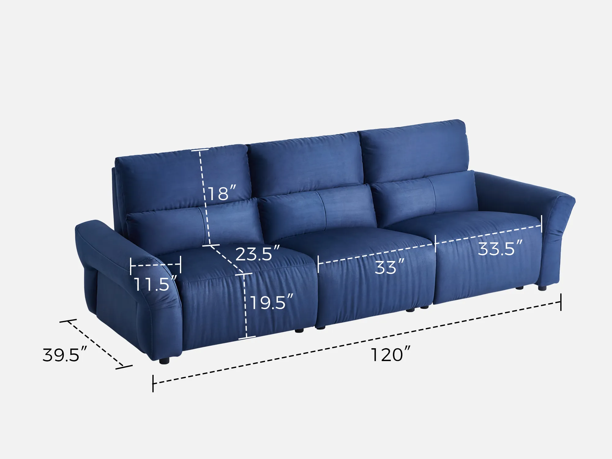 HAVEN 3-Seat Power Reclining Modular Couch - Image 25