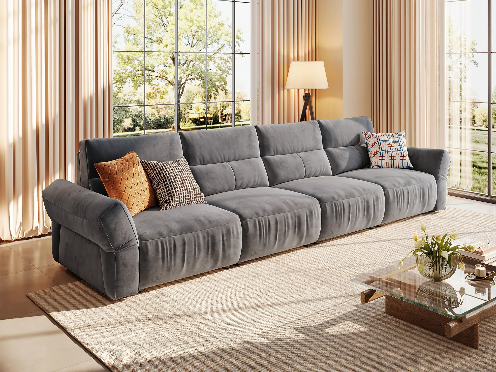 HAVEN 4-Seat Power Reclining Modular Couch - Image 23