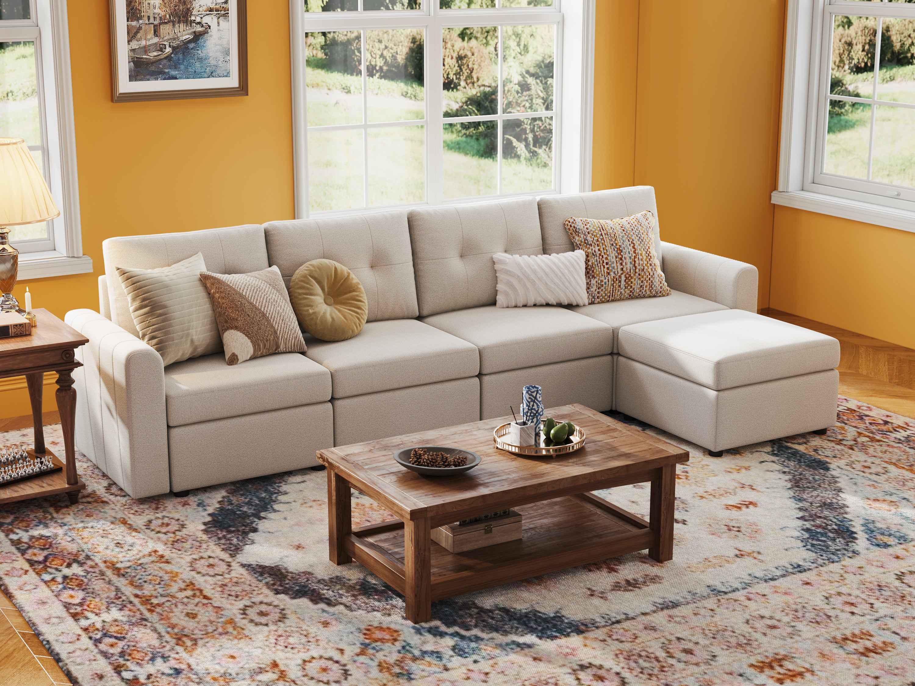 RUBIK III 4 Seats with Ottoman - Image 13
