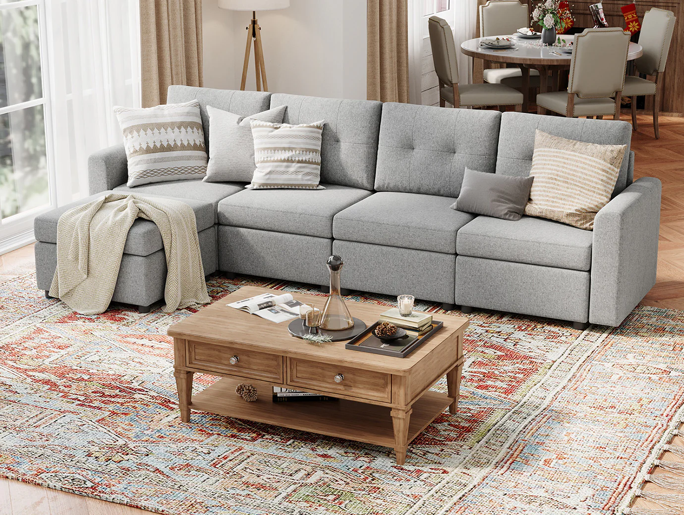 RUBIK III 4 Seats with Ottoman - Image 16