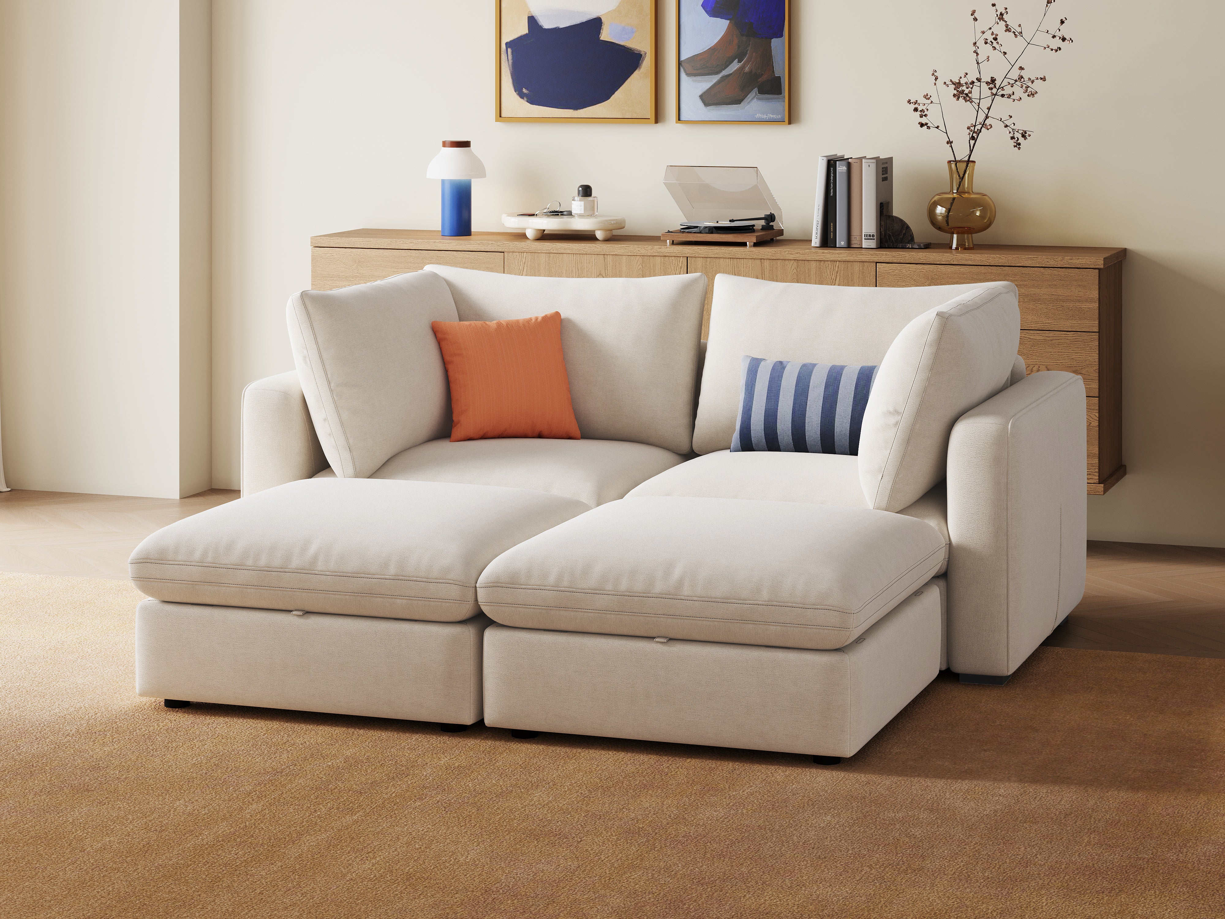 RUBIK V 2 Seats with 2 Ottomans - Image 3