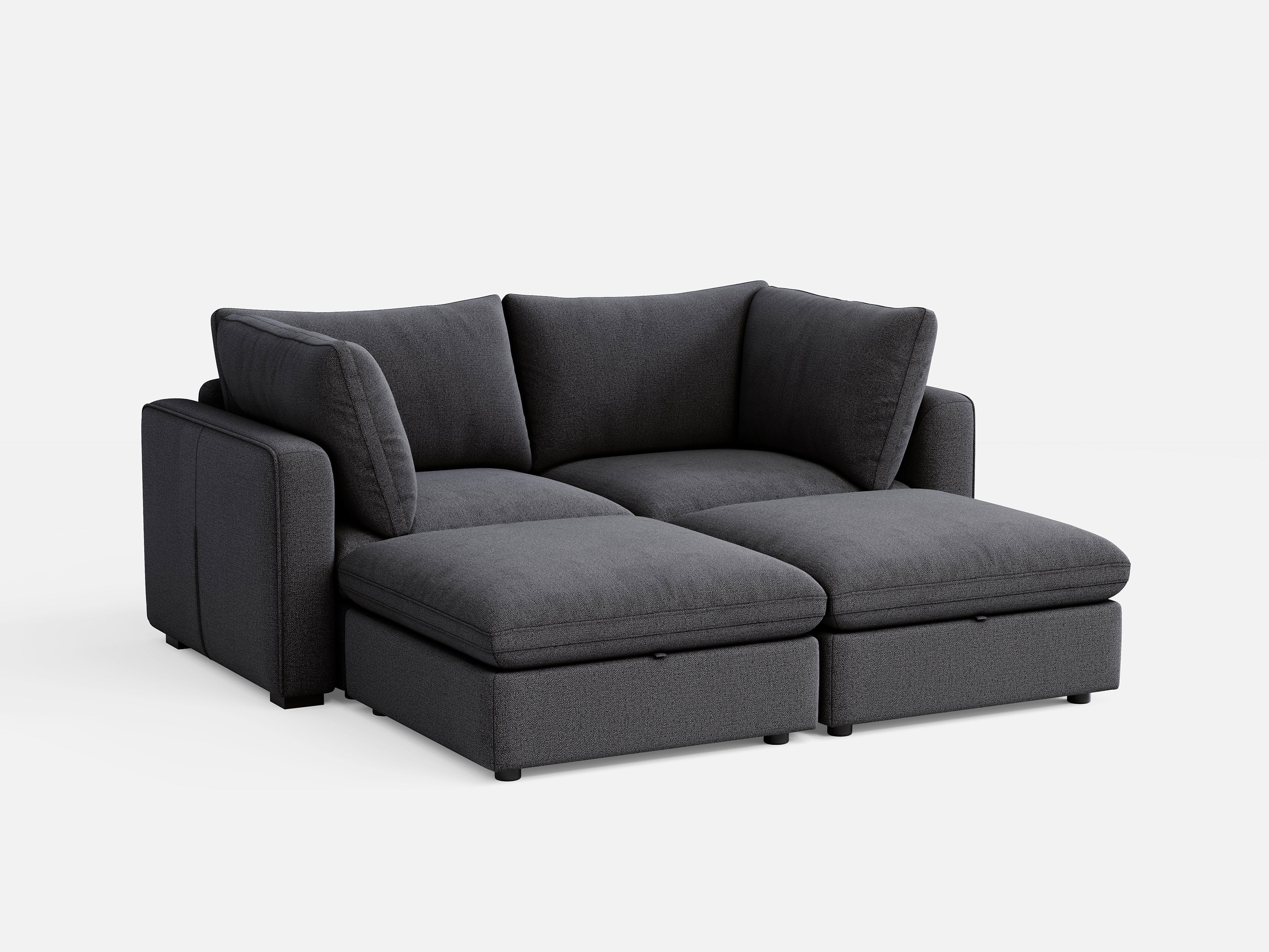 RUBIK V 2 Seats with 2 Ottomans - Image 10