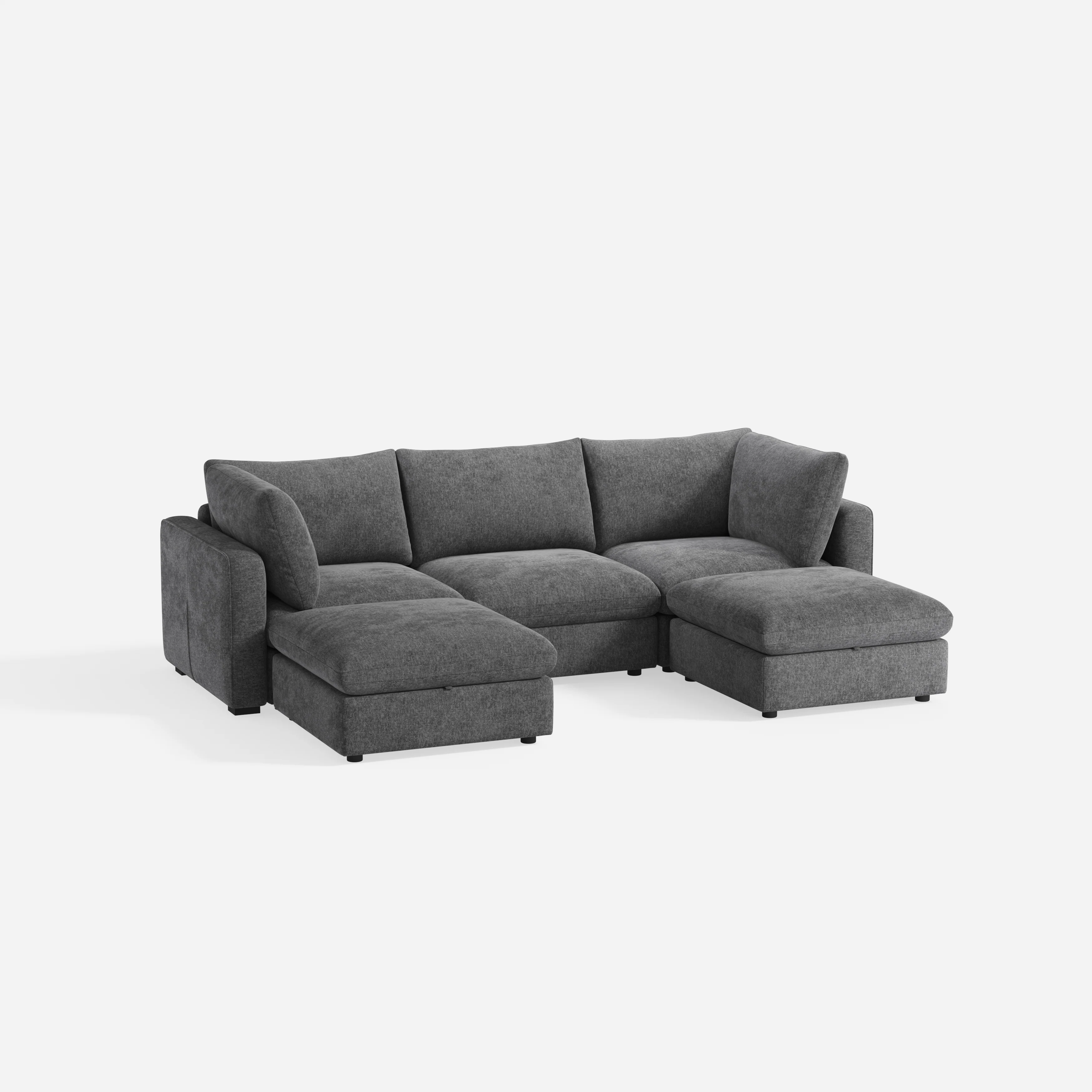 RUBIK V 3 Seats with 2 Ottomans - Image 4