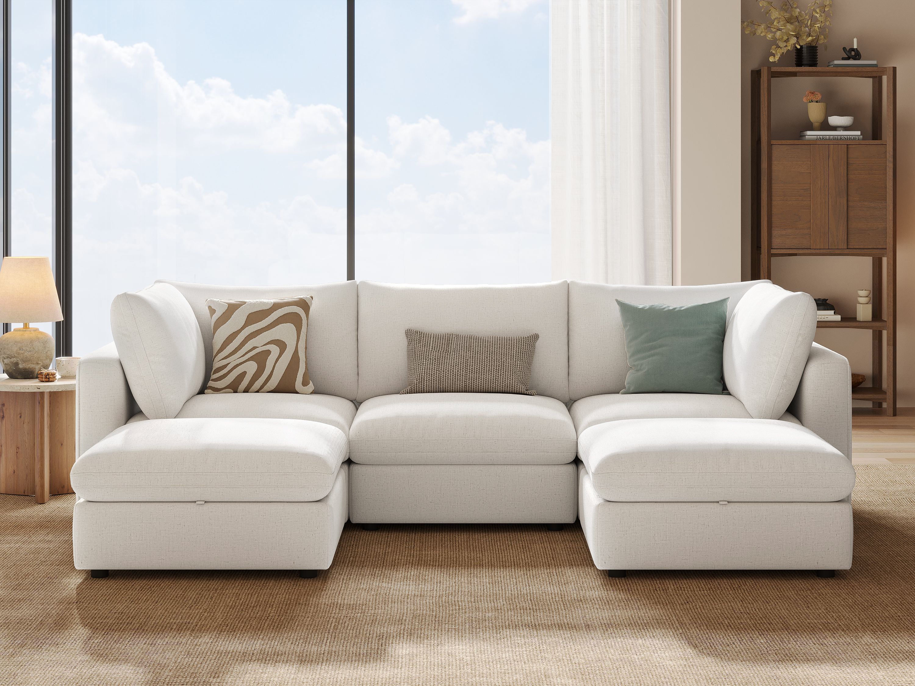 RUBIK V 3 Seats with 2 Ottomans - Image 9
