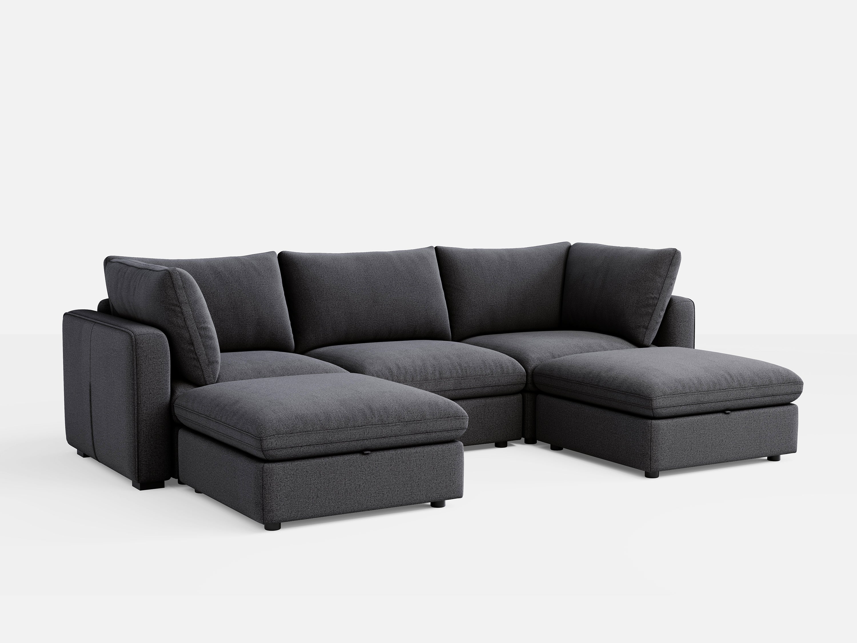 RUBIK V 3 Seats with 2 Ottomans - Image 11