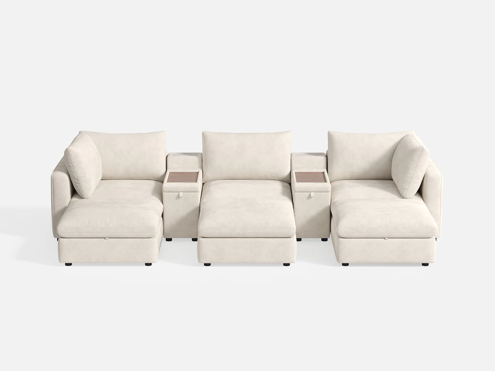 RUBIK V 3 Seats with 3 Ottomans & 2 Consoles - Image 5