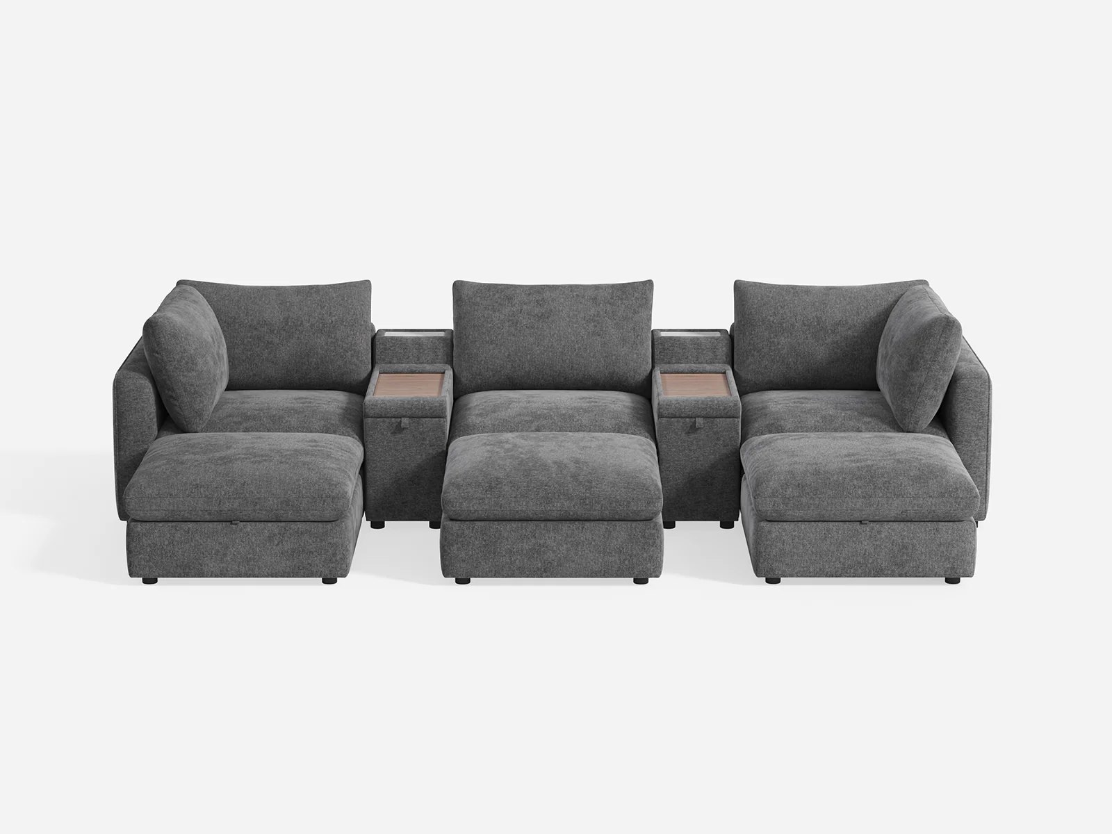 RUBIK V 3 Seats with 3 Ottomans & 2 Consoles - Image 6