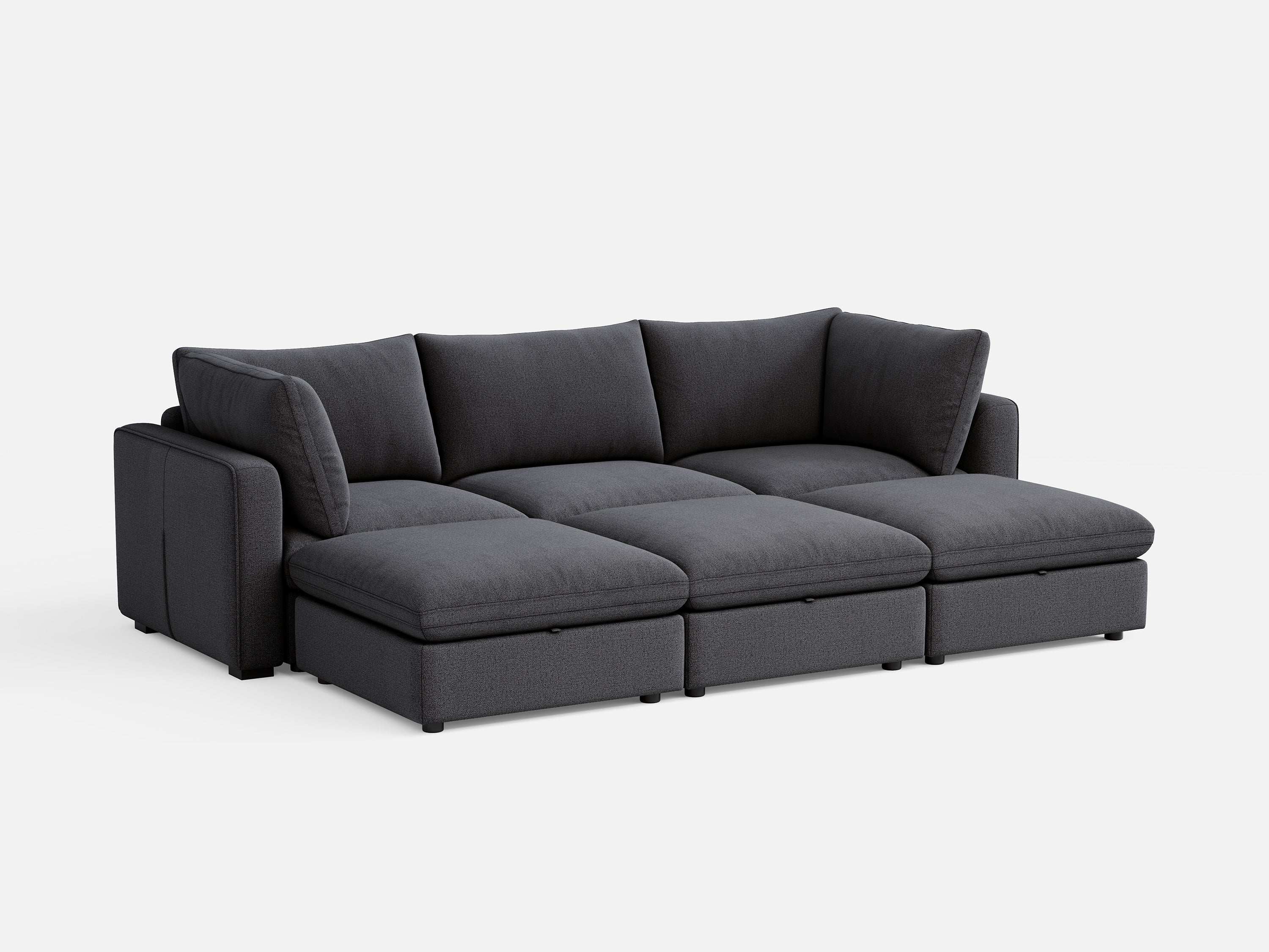 RUBIK V 3 Seats with 3 Ottomans - Image 9