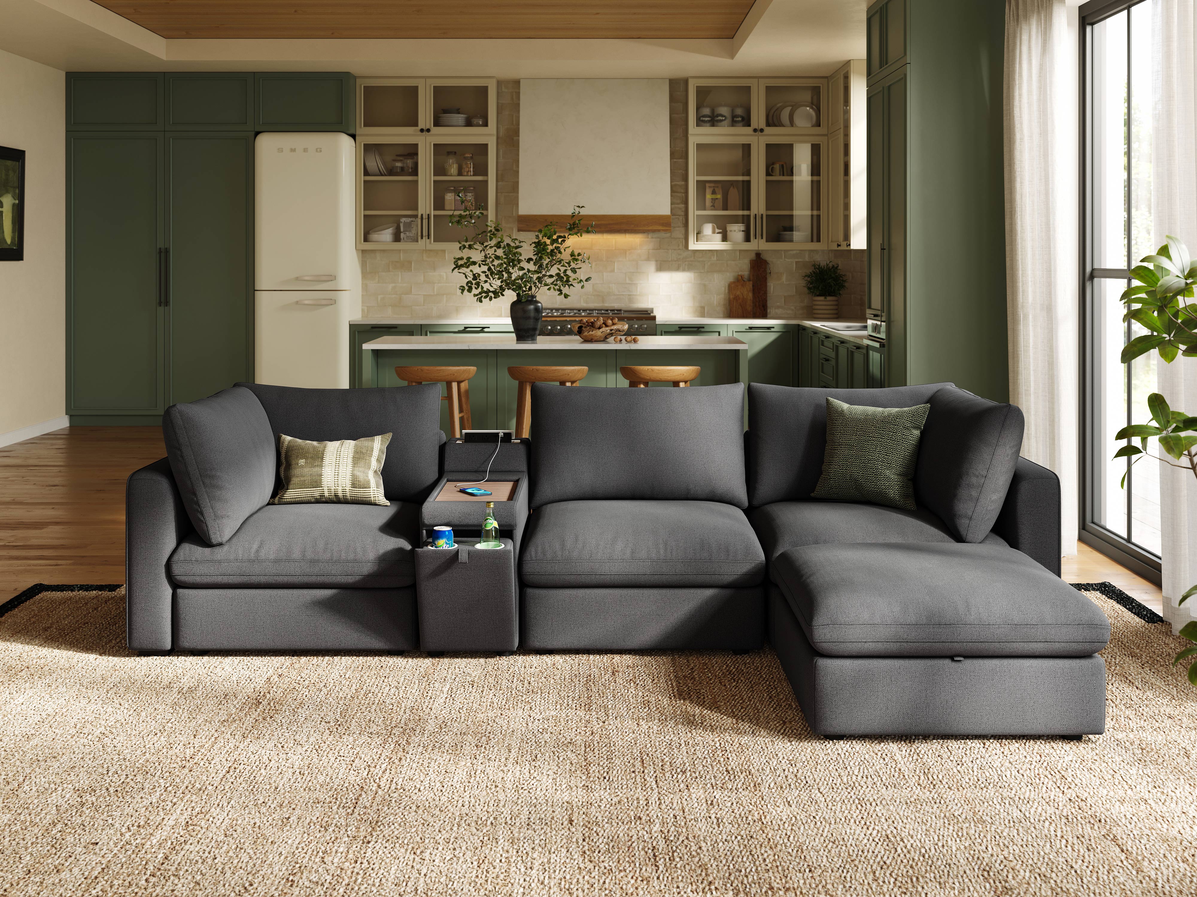 RUBIK V 3 Seats with Ottoman & Console - Image 8