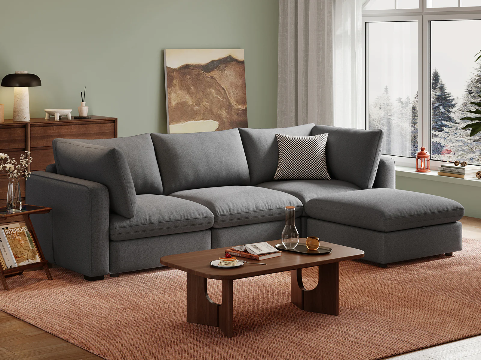 RUBIK V 3 Seats with Ottoman - Image 6