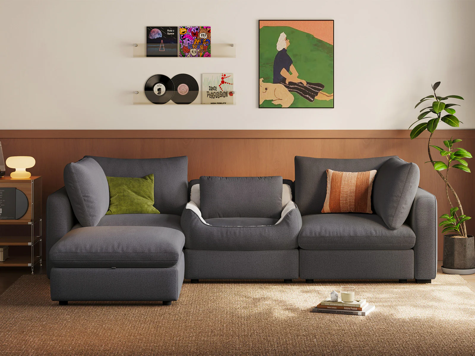 RUBIK V 3 Seats with Ottoman & Pet Bed Module - Image 10