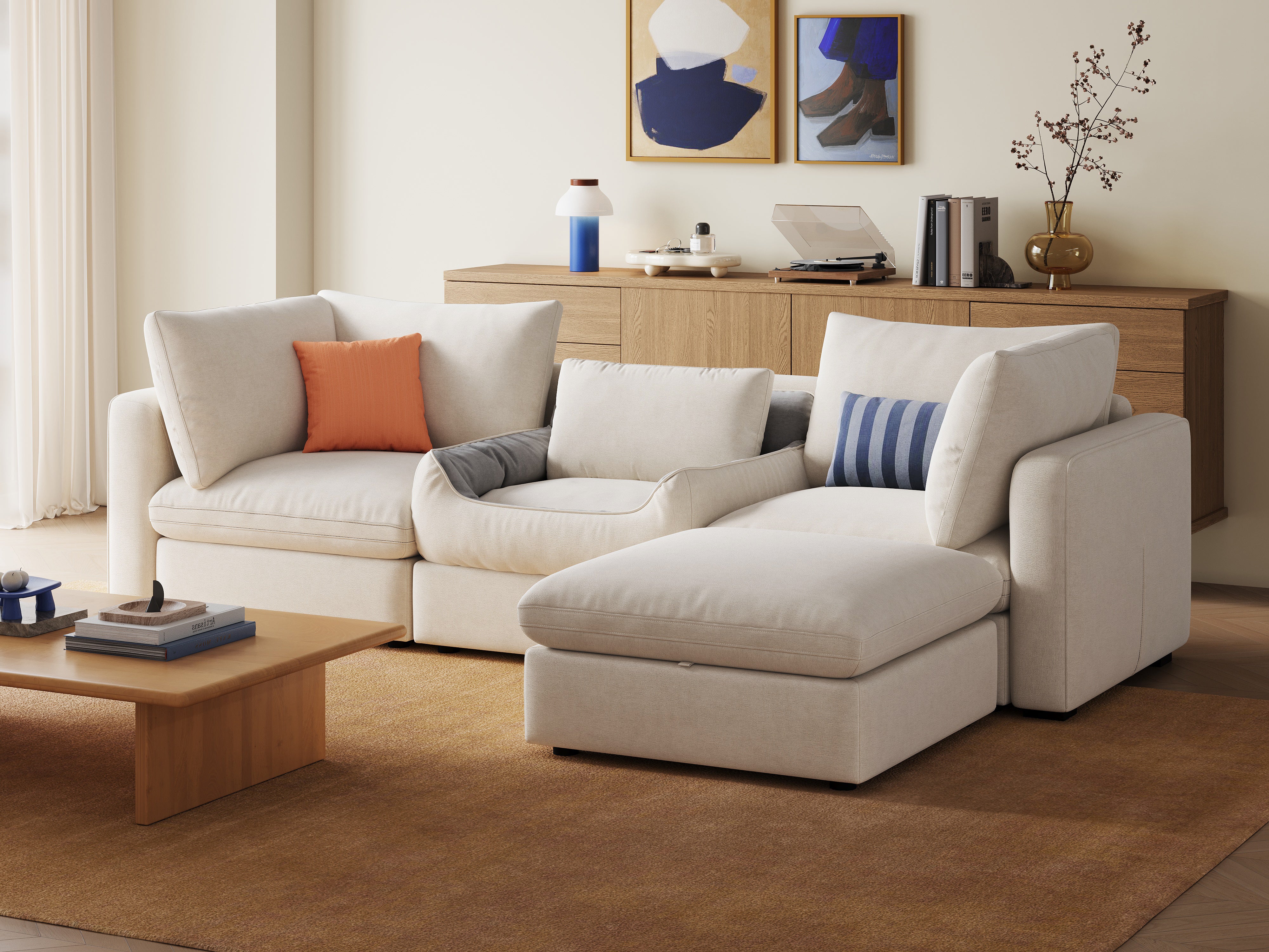 RUBIK V 3 Seats with Ottoman & Pet Bed Module - Image 2