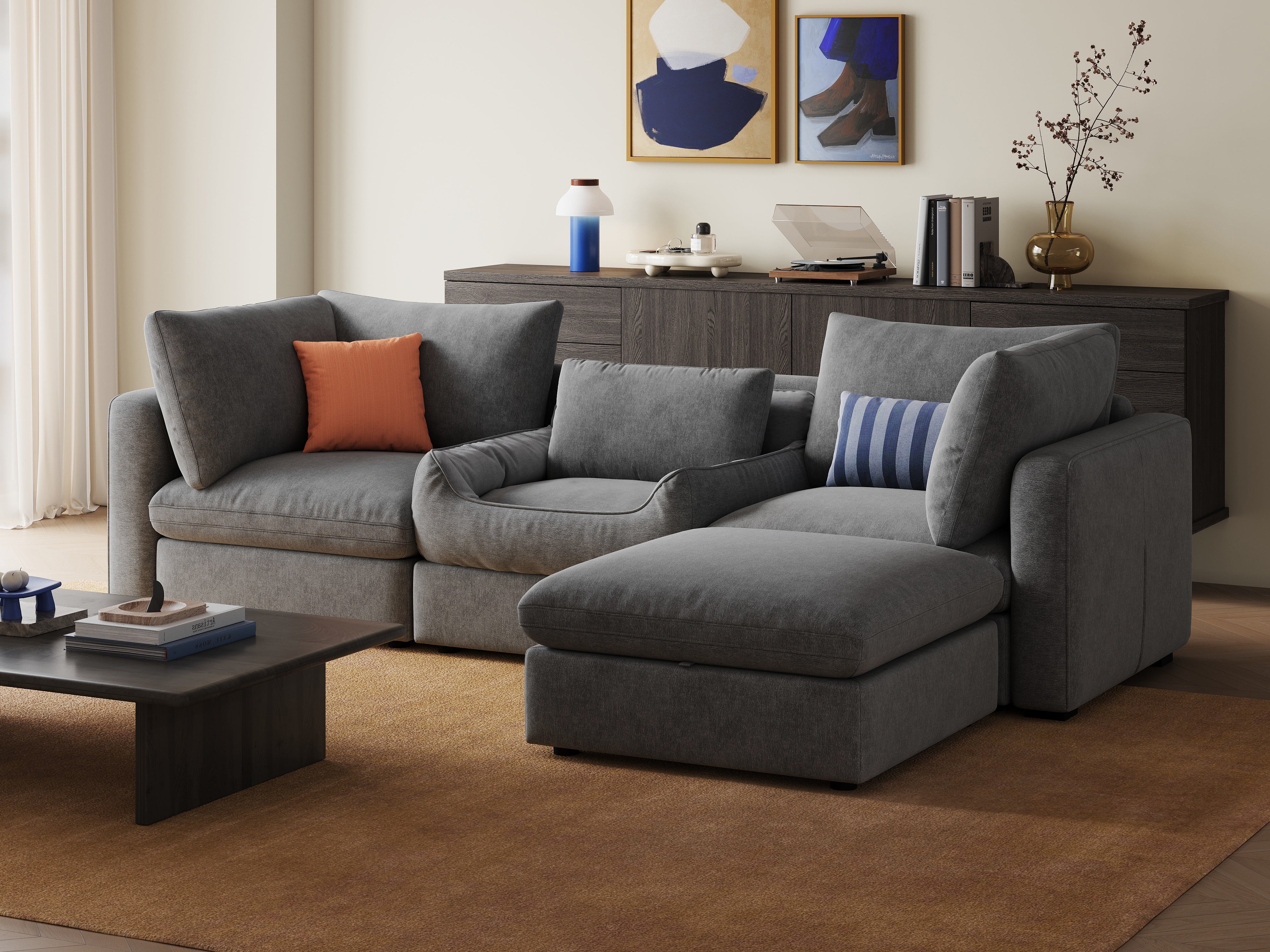 RUBIK V 3 Seats with Ottoman & Pet Bed Module - Image 3