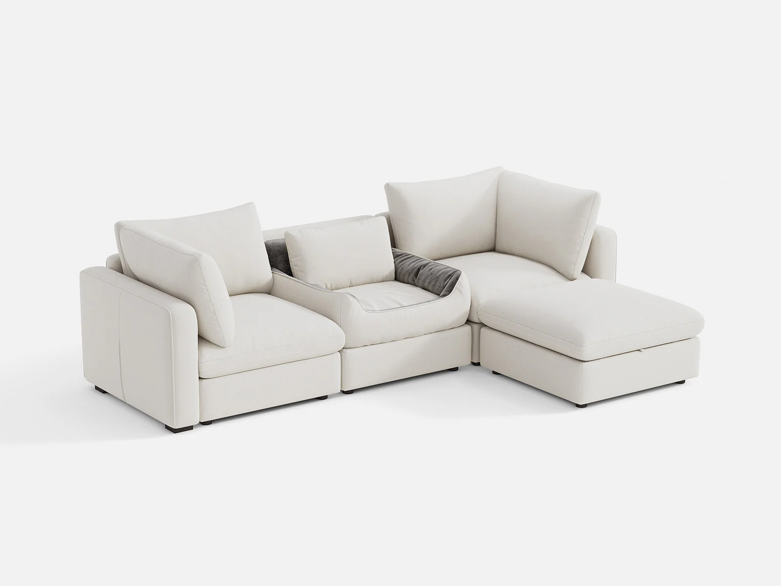 RUBIK V 3 Seats with Ottoman & Pet Bed Module - Image 4