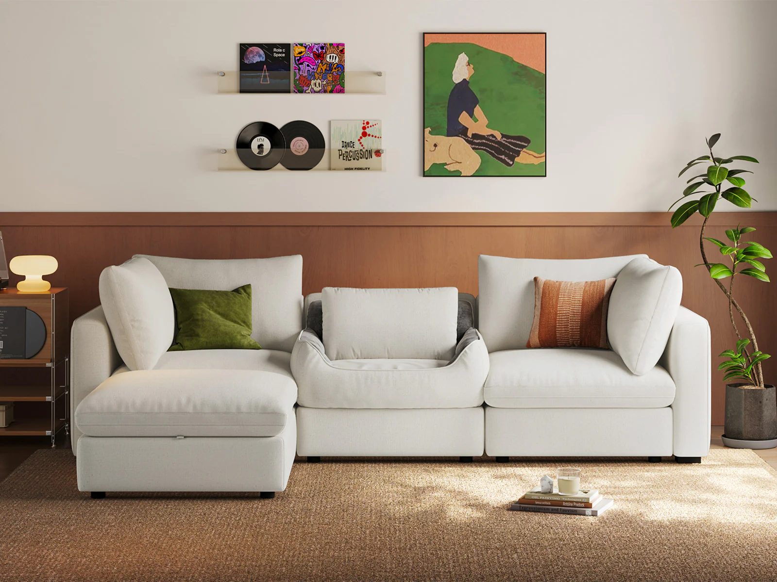 RUBIK V 3 Seats with Ottoman & Pet Bed Module - Image 7