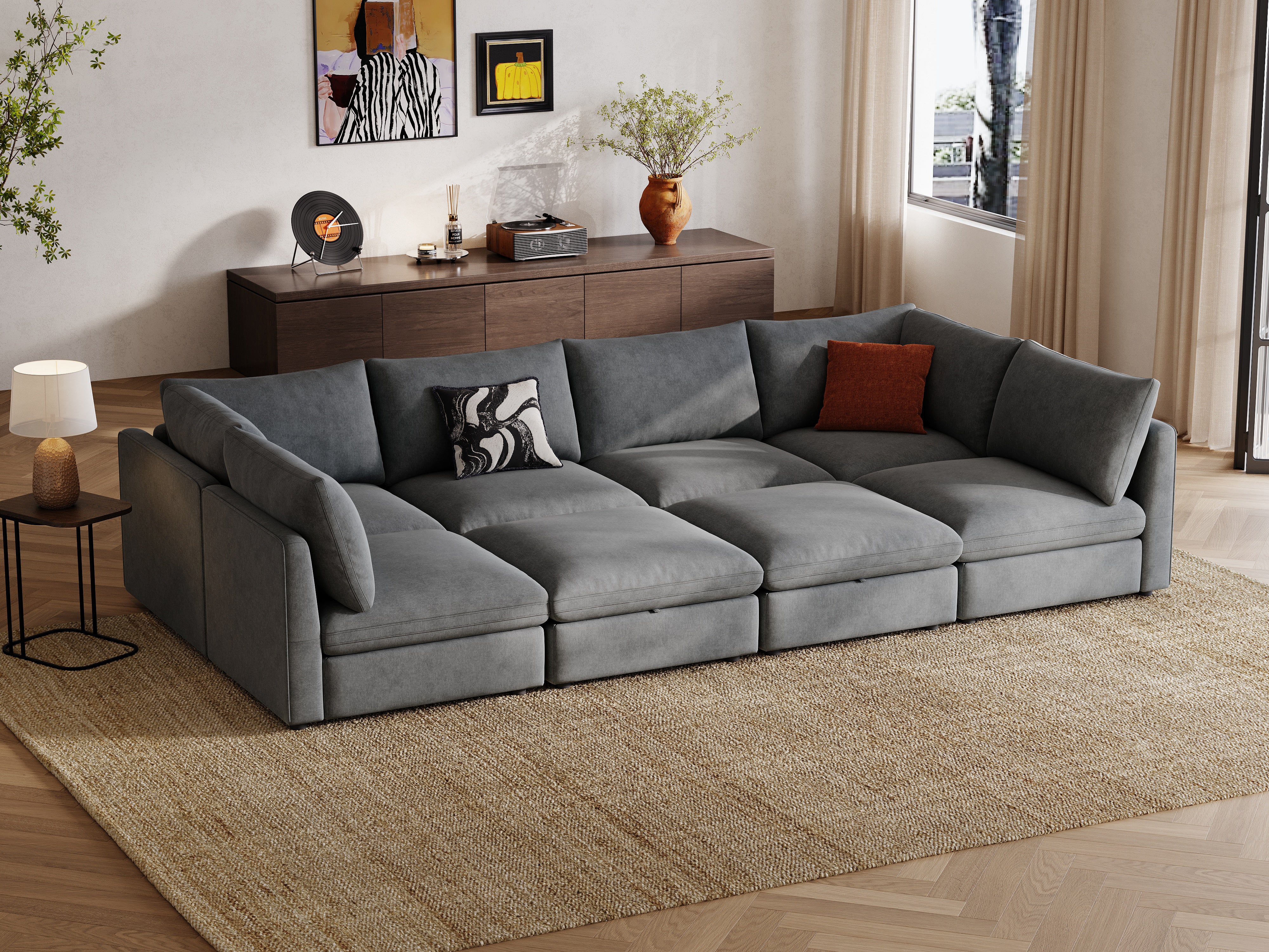 RUBIK V 4 Seats with 2 Corners & 2 Ottomans - Image 6