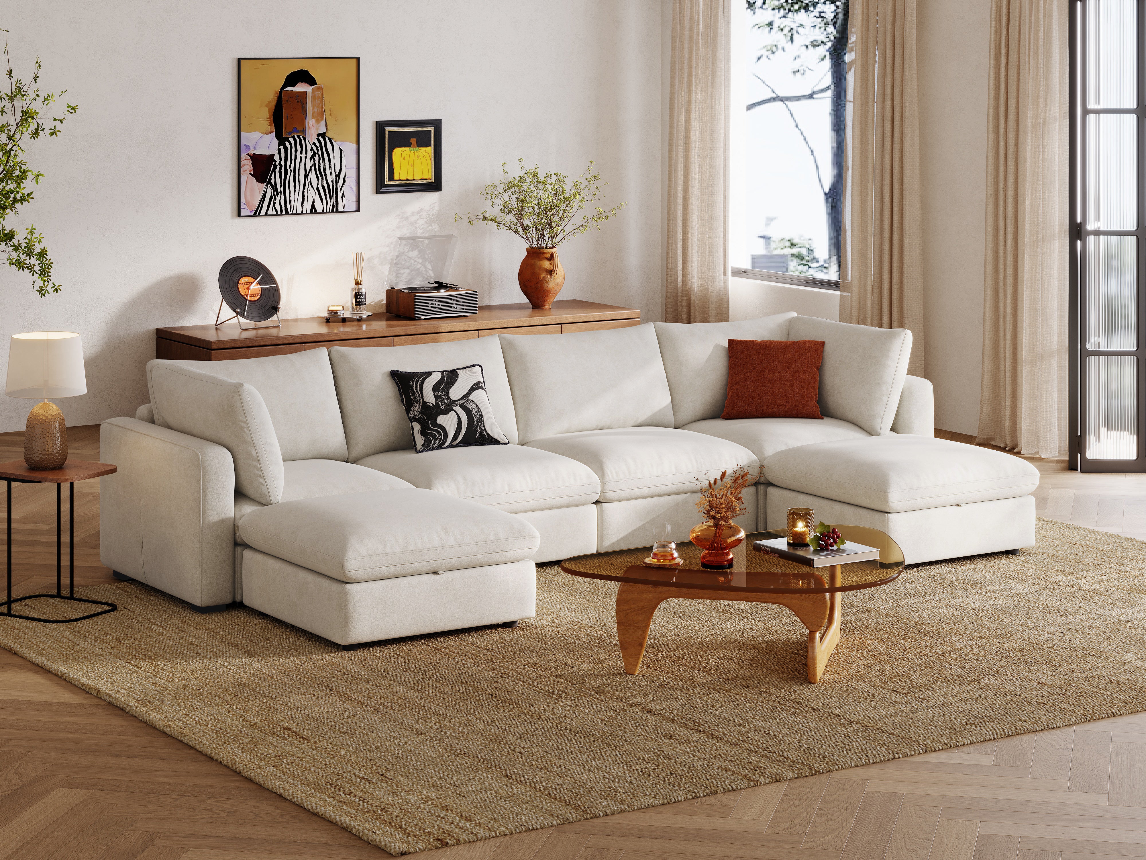 RUBIK V 4 Seats with 2 Ottomans - Image 10