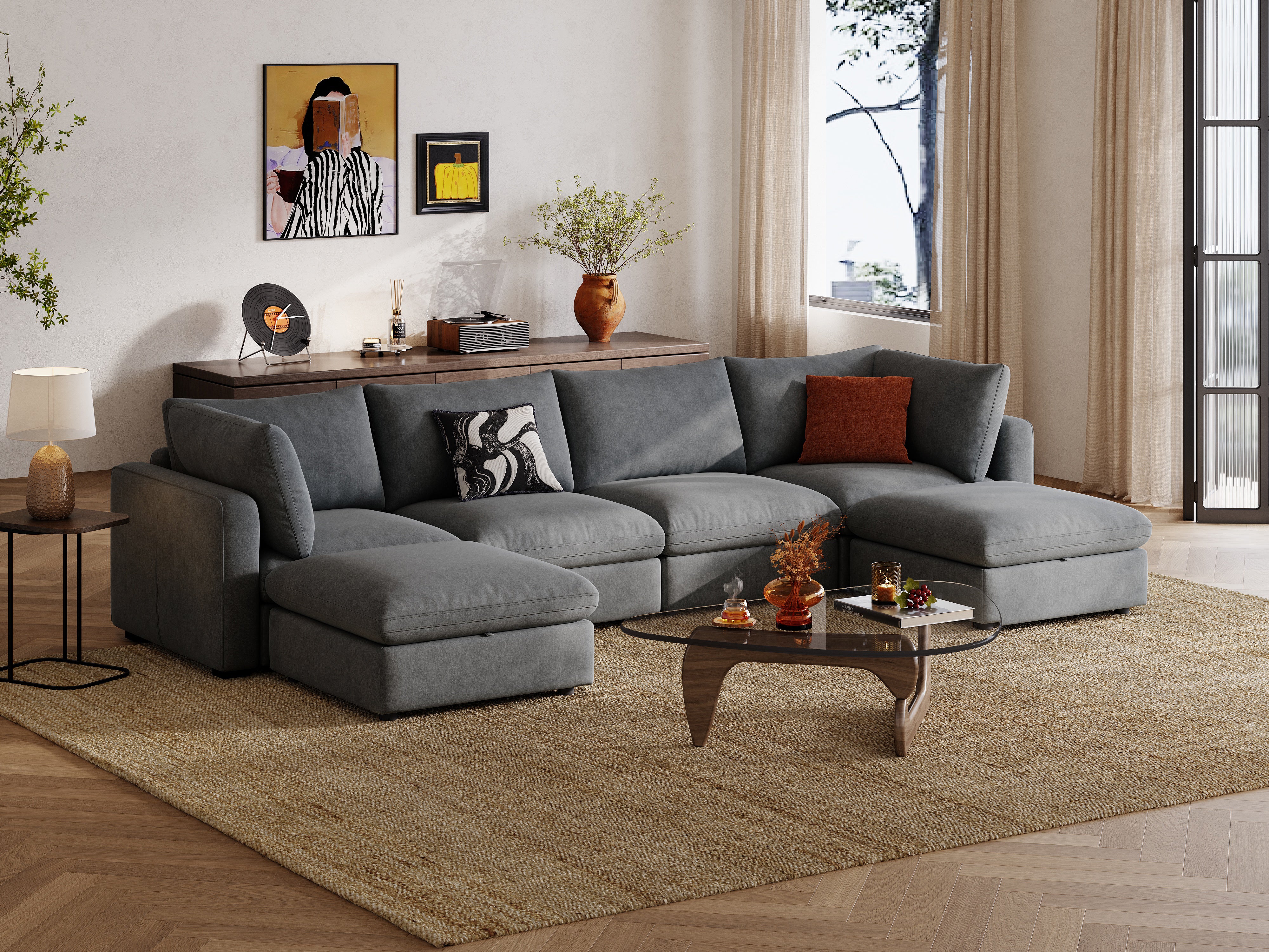 RUBIK V 4 Seats with 2 Ottomans - Image 13
