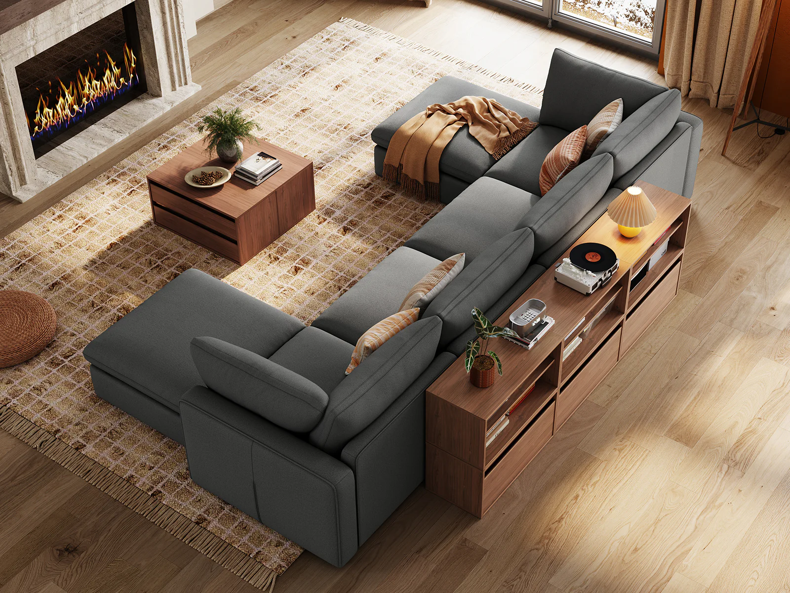 RUBIK V 4 Seats with 2 Ottomans - Image 7