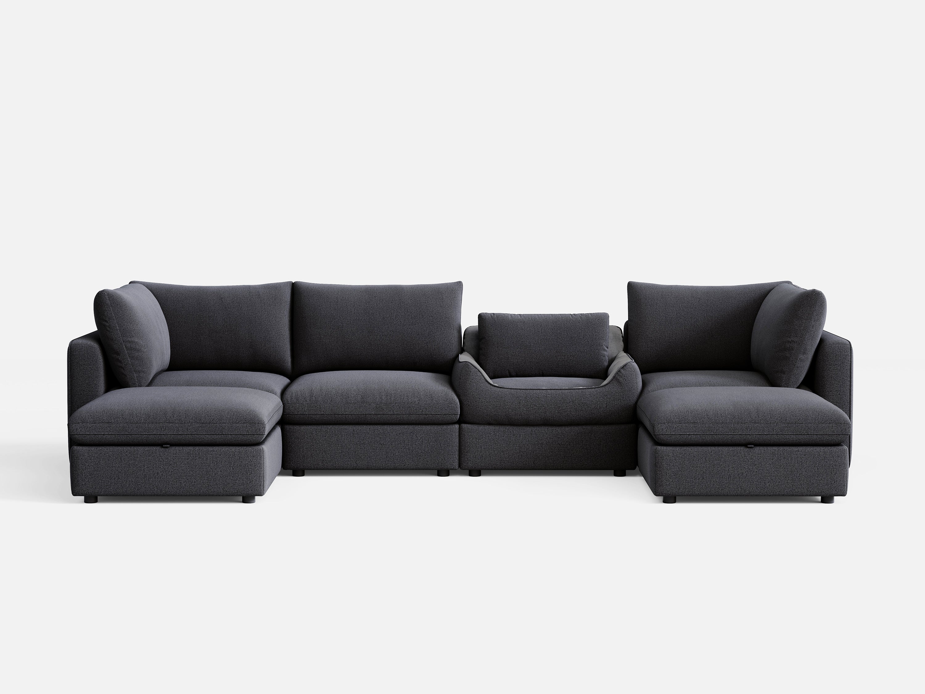 RUBIK V 4 Seats with 2 Ottomans & Pet Bed Module - Image 9