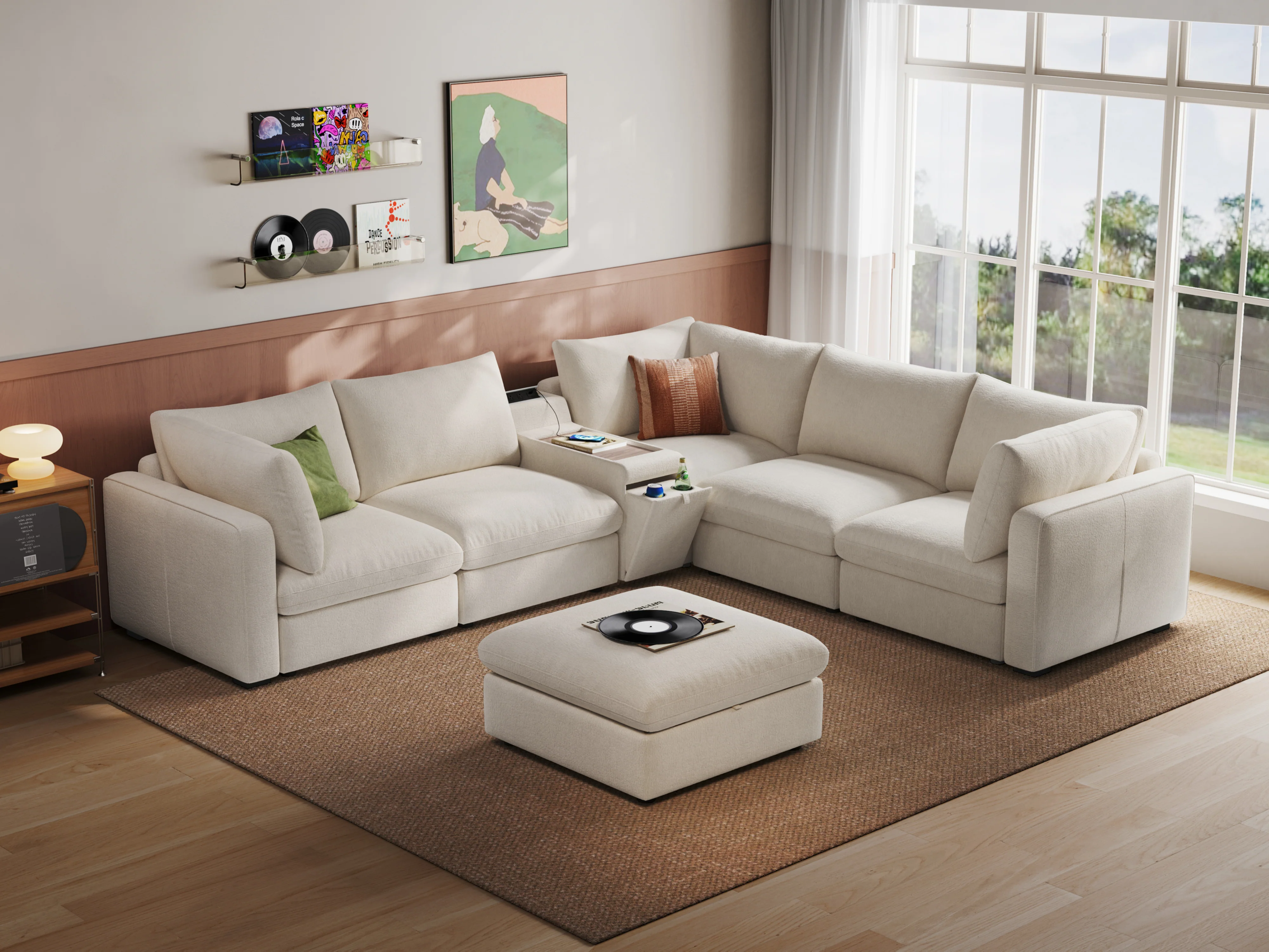 RUBIK V 4 Seats with Ottoman & Corner & Console - Image 2