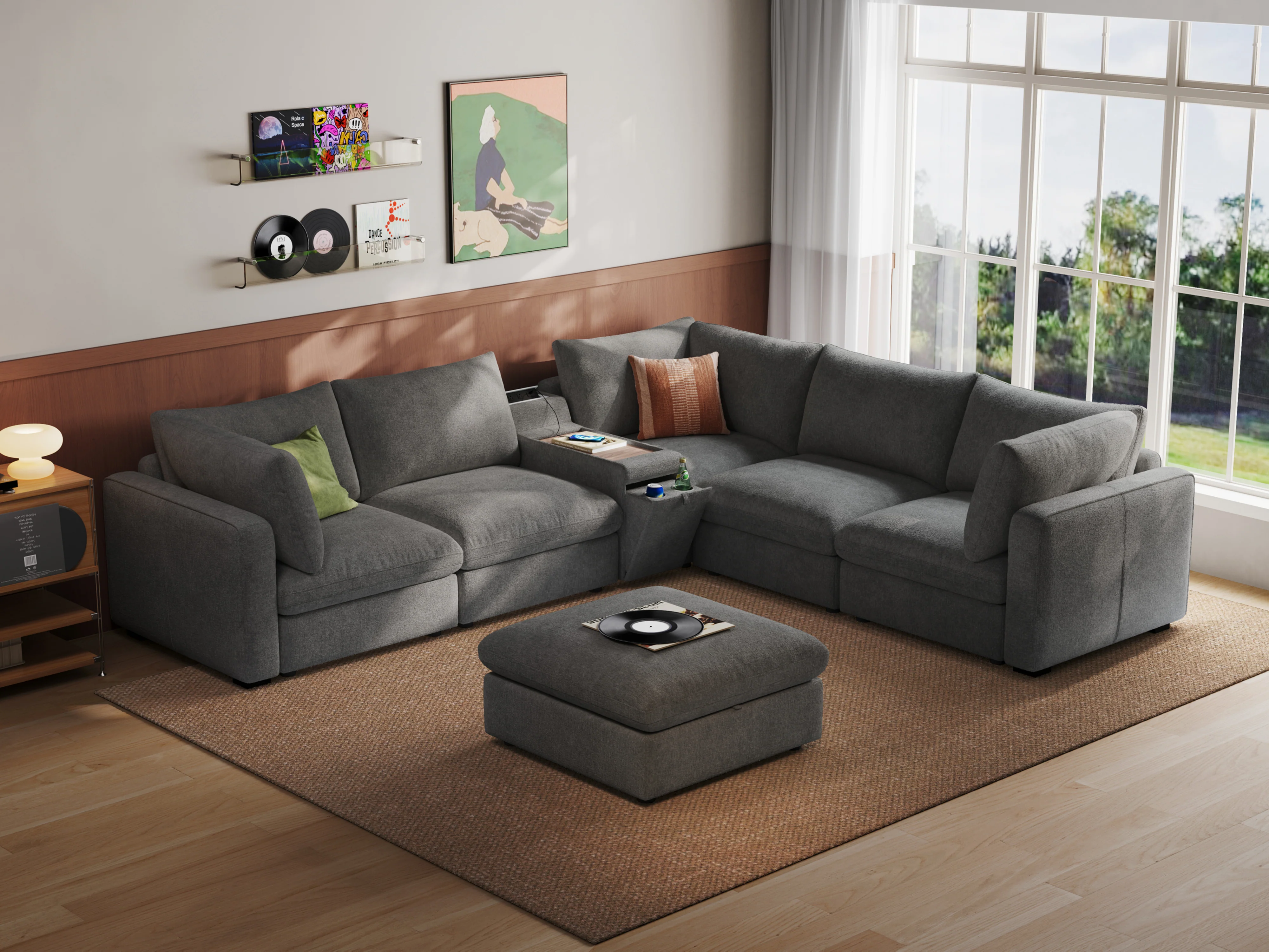 RUBIK V 4 Seats with Ottoman & Corner & Console - Image 4