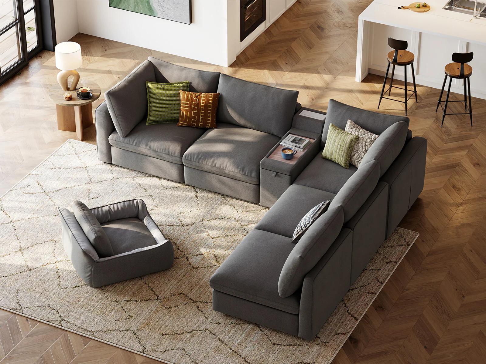 RUBIK V 5 Seats with Console & Pet Bed Module - Image 10
