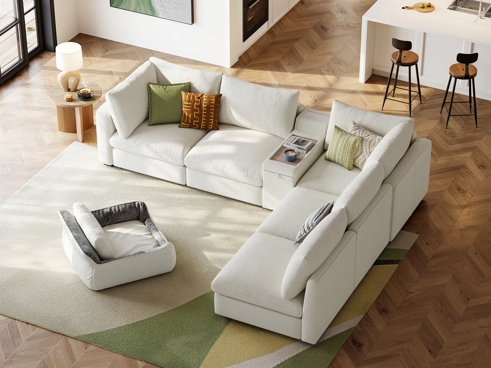 RUBIK V 5 Seats with Console & Pet Bed Module - Image 7